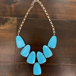 Kendra Scott Harlow Statement Necklace in Aqua